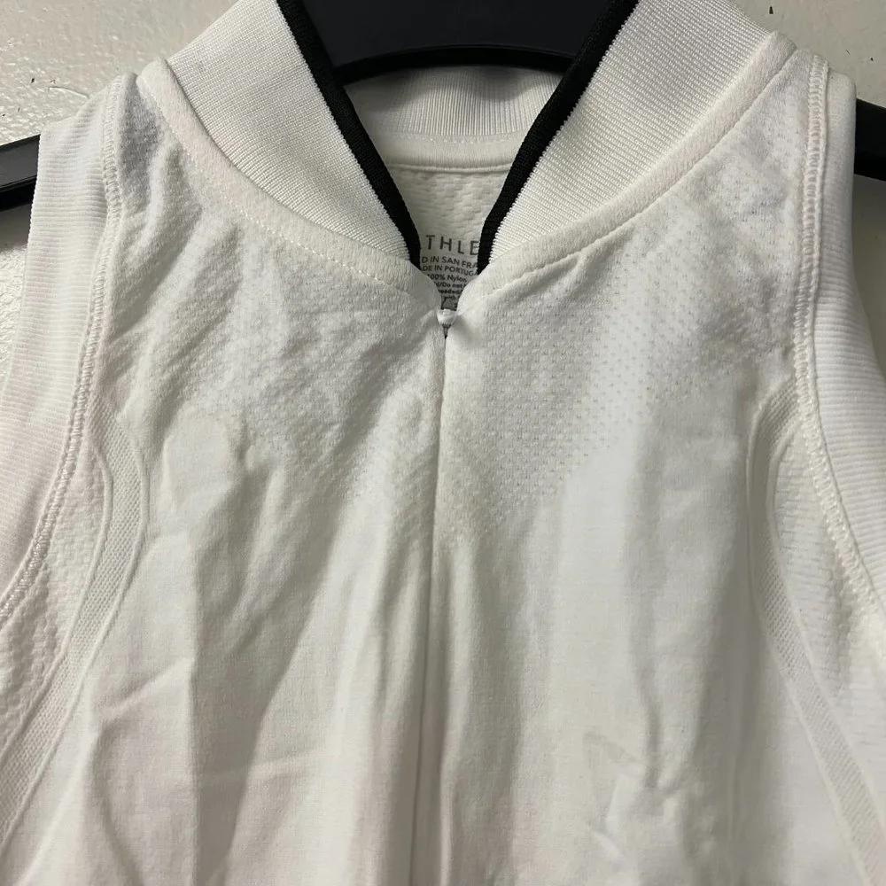 Athleta Momentum Seamless Polo Tank ( Bright White ) NWT‎